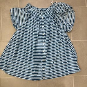 Faithful off the shoulder striped dress